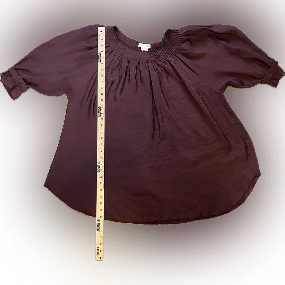Paisley Vine Swing Tunic Cinnamon size 1X - Picture 6 of 10